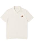 Hombré Ivory - cable knit polo 11 am 0.1