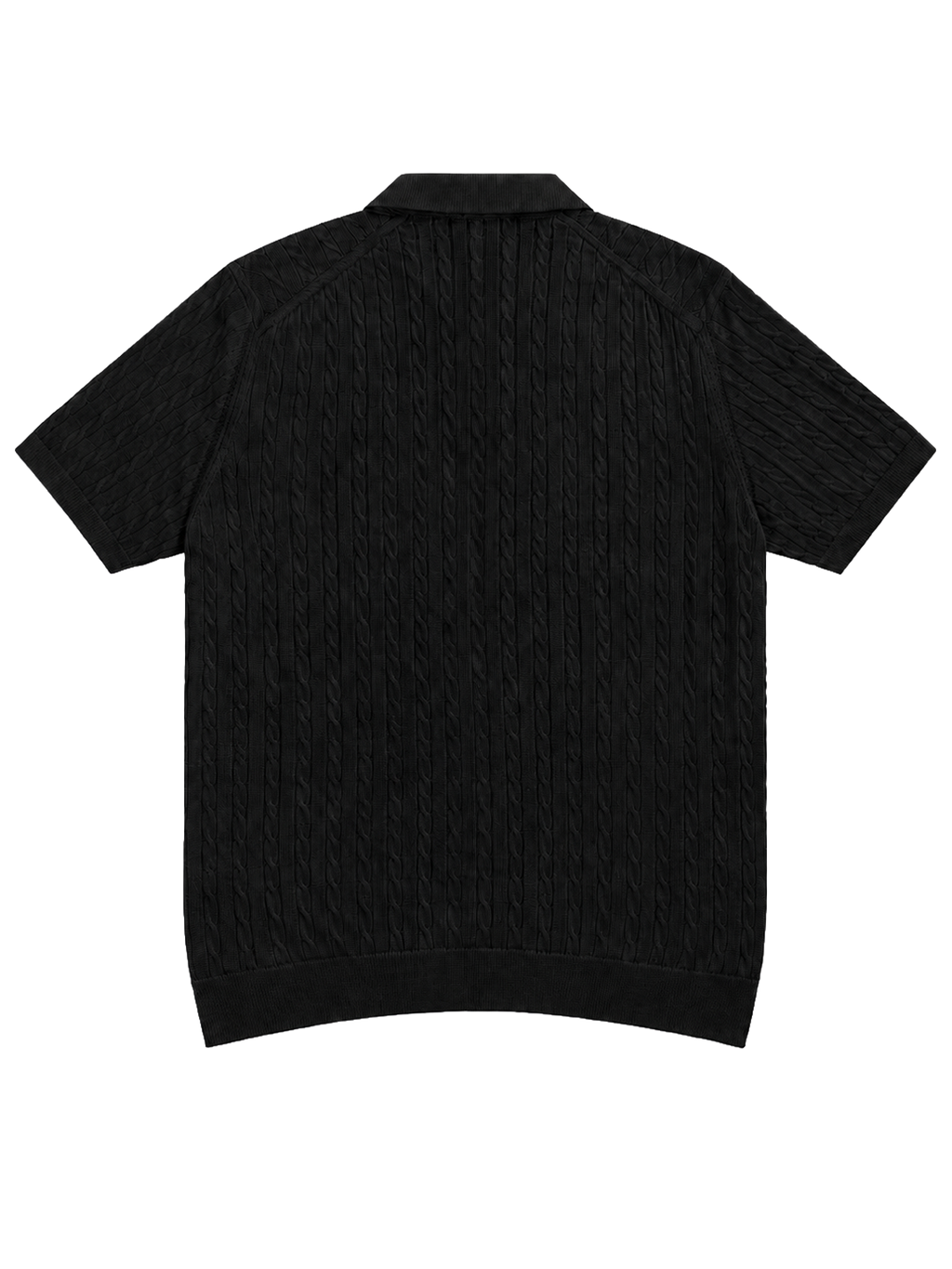 Hombré noir - cable knit polo 11 am 0.1