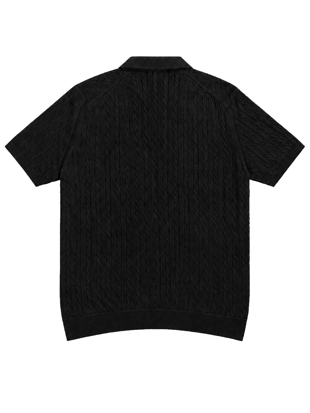 Hombré noir - cable knit polo 11 am 0.1