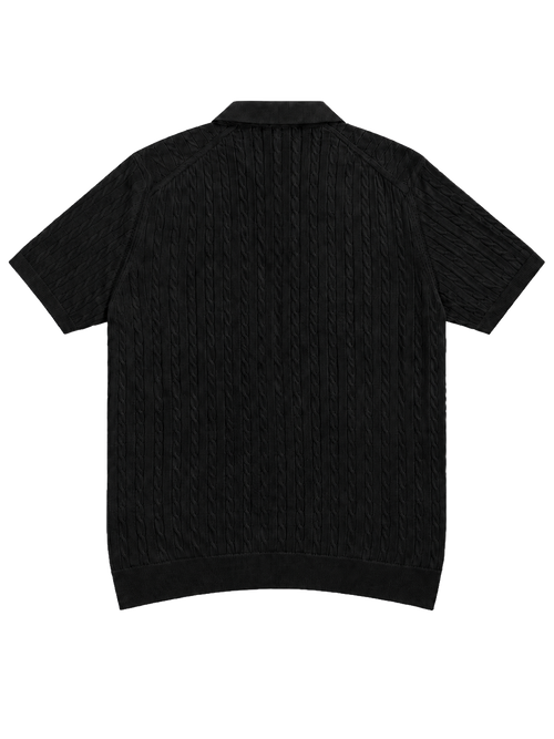 Hombré noir - cable knit polo 11 am 0.1