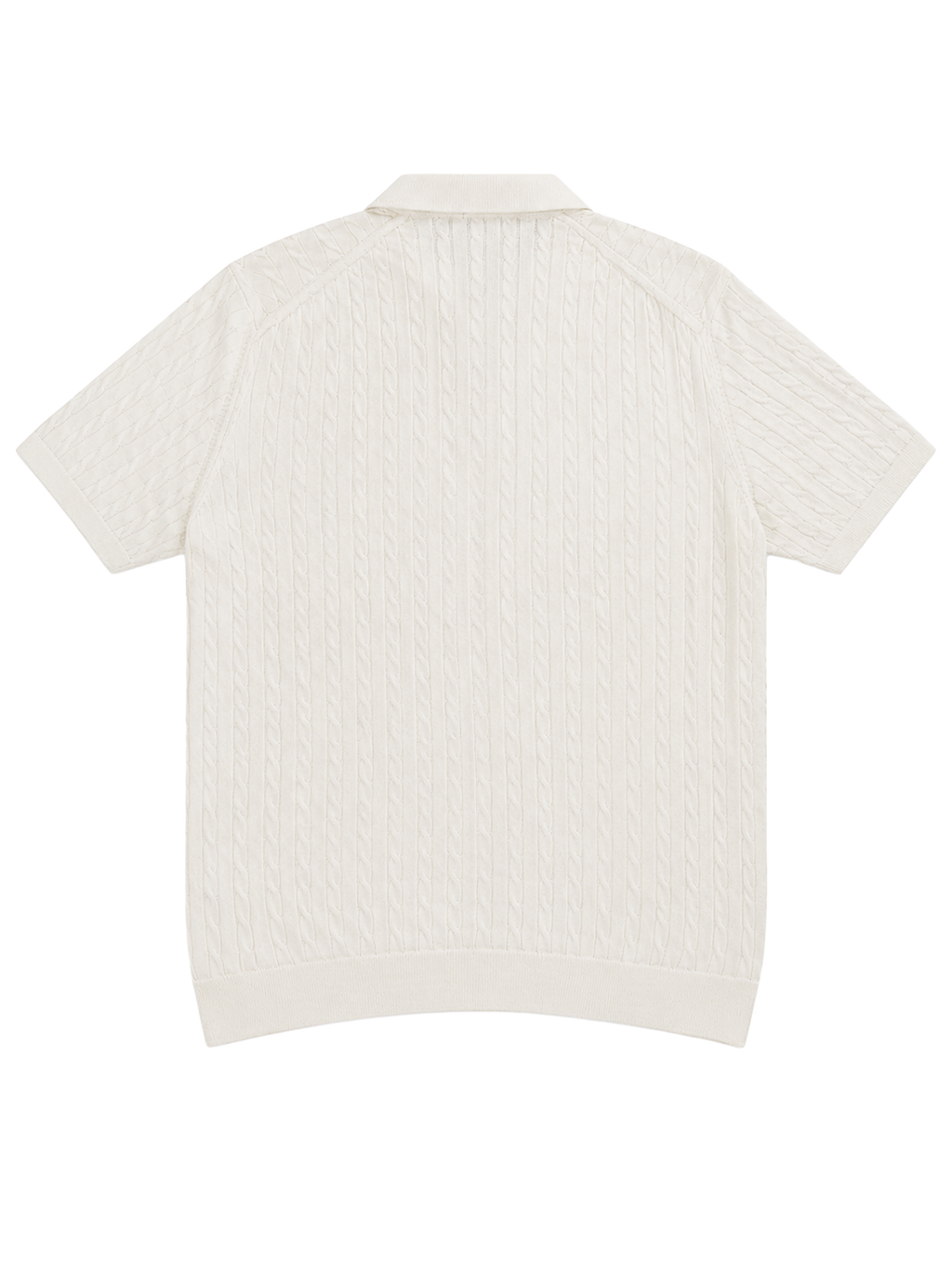 Hombré Ivory - cable knit polo 11 am 0.1