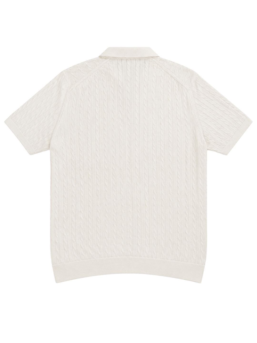Hombré Ivory - cable knit polo 11 am 0.1
