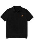 Hombré noir - cable knit polo 11 am 0.1