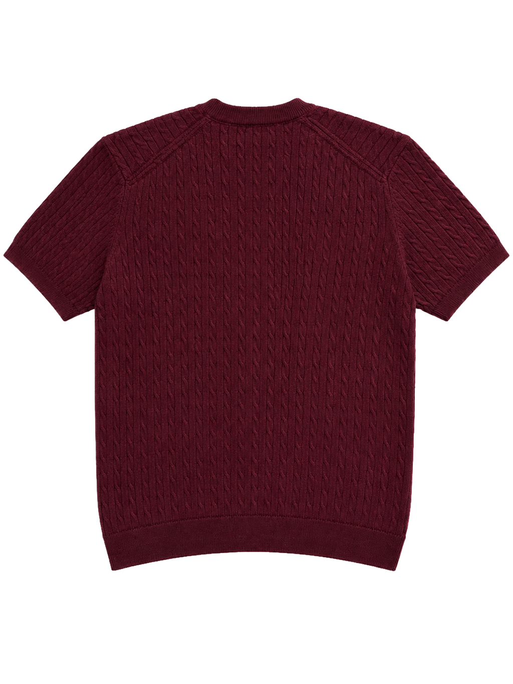 Hombré burgundy - cable knit tee 11 am 0.3