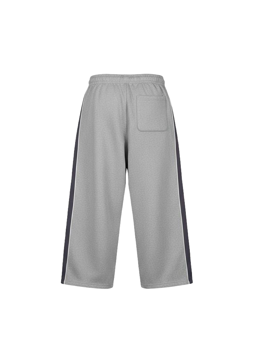 Everyday essential striped sweatpants 2.0 - Gray (Set)