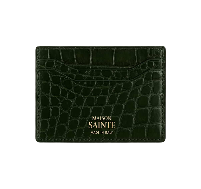 Sainte’s crocodile leather cardholder