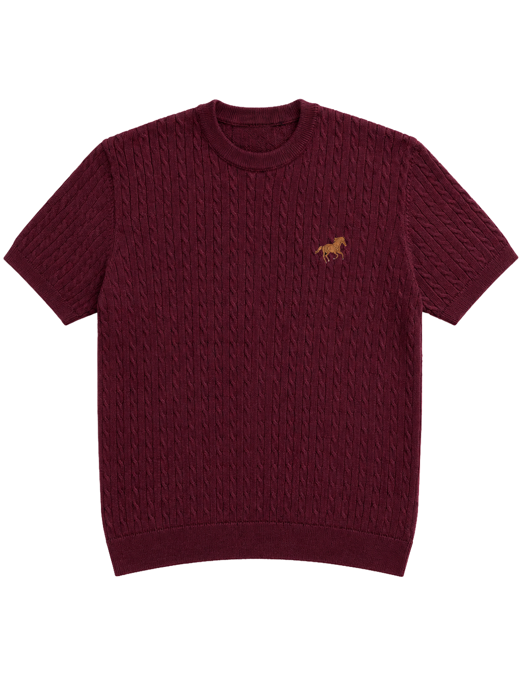 Hombré burgundy - cable knit tee 11 am 0.3