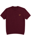 Hombré burgundy - cable knit tee 11 am 0.3