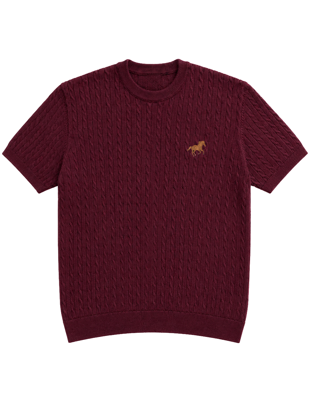 Hombré burgundy - cable knit tee 11 am 0.3