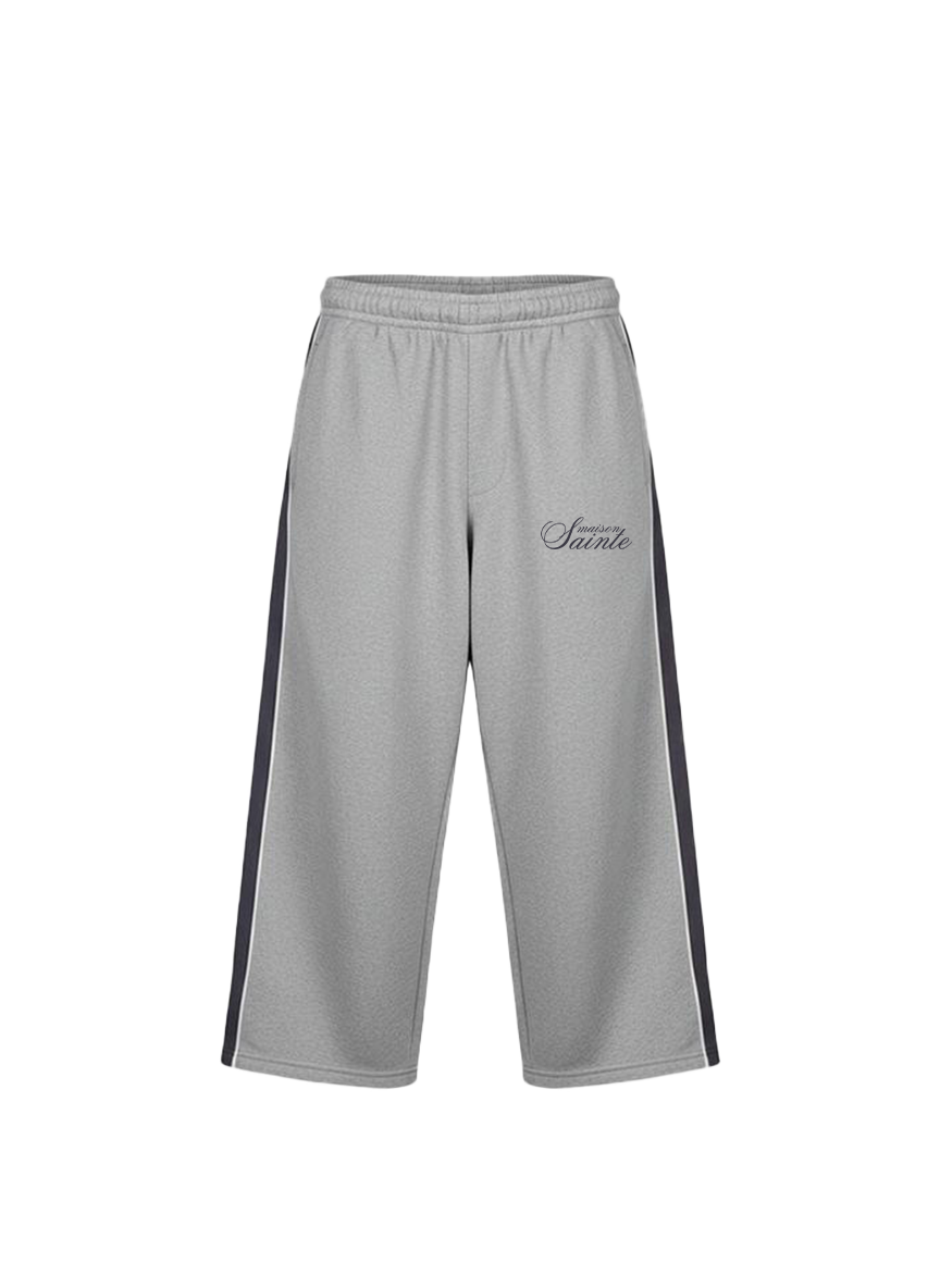 Everyday essential striped sweatpants 2.0 - Gray (Set)